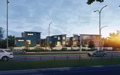 富人区三层联排别墅